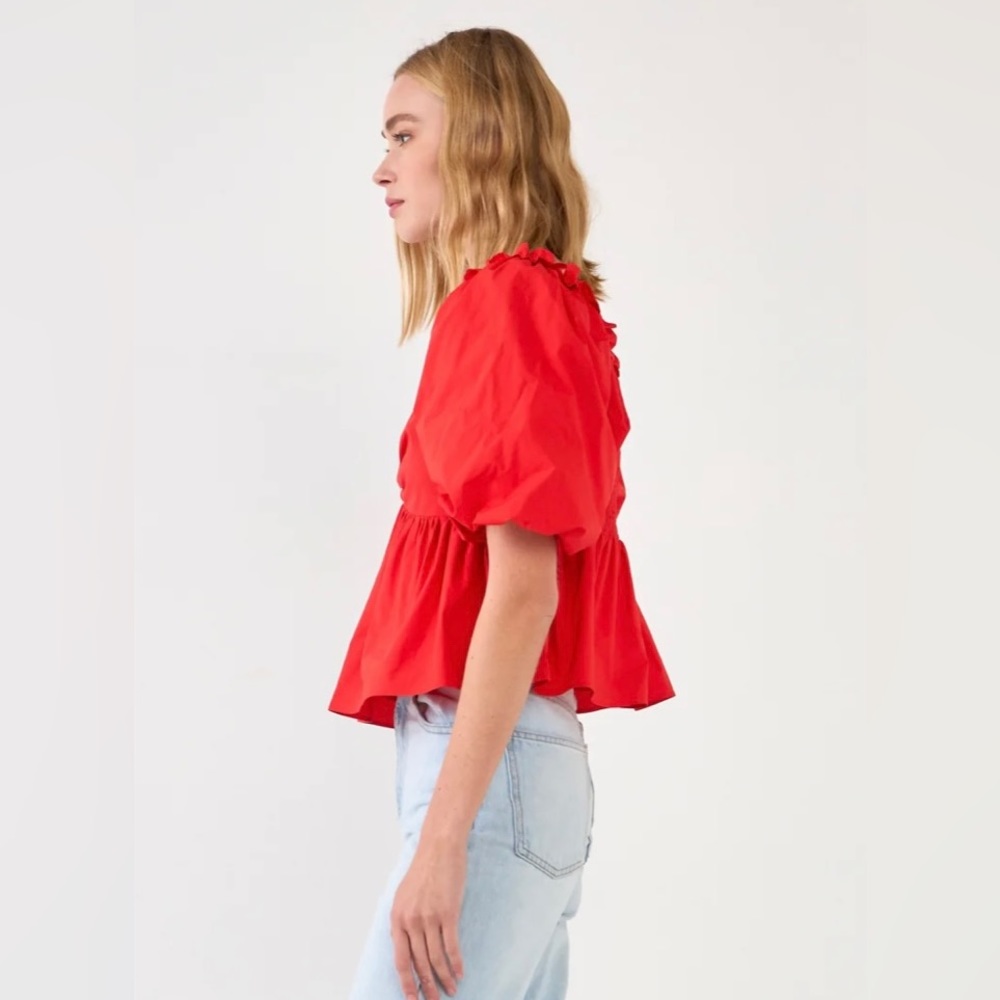 English Factory Sweet Heart To Ruffle Top - Picture 3 of 9